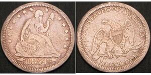 1/4 Долар / 25 Цент США (1776 - ) Мідь/Срібло 