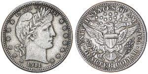 1/4 Долар / 25 Цент США (1776 - ) Мідь/Срібло 