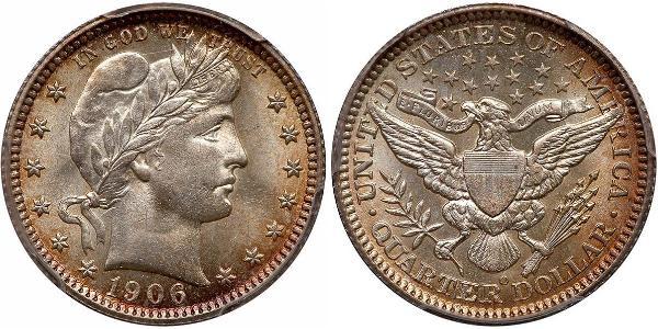 1/4 Долар / 25 Цент США (1776 - ) Мідь/Срібло 