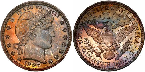 1/4 Долар / 25 Цент США (1776 - ) Мідь/Срібло 
