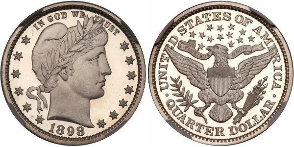 1/4 Долар / 25 Цент США (1776 - ) Мідь/Срібло 