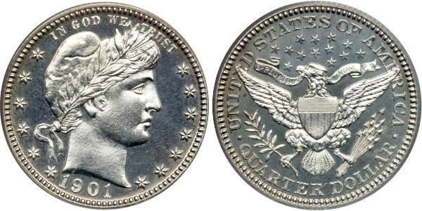 1/4 Долар / 25 Цент США (1776 - ) Мідь/Срібло 