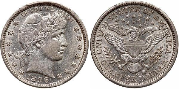 1/4 Долар / 25 Цент США (1776 - ) Мідь/Срібло 