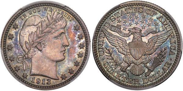 1/4 Долар / 25 Цент США (1776 - ) Мідь/Срібло 