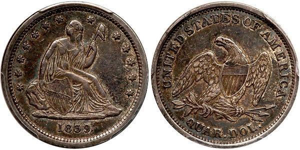 1/4 Долар / 25 Цент США (1776 - ) Мідь/Срібло 