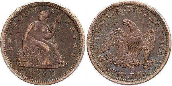 1/4 Долар / 25 Цент США (1776 - ) Мідь/Срібло 