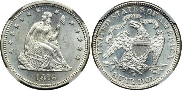 1/4 Долар / 25 Цент США (1776 - ) Срібло 