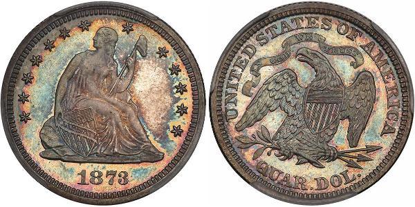 1/4 Долар / 25 Цент США (1776 - ) Срібло 