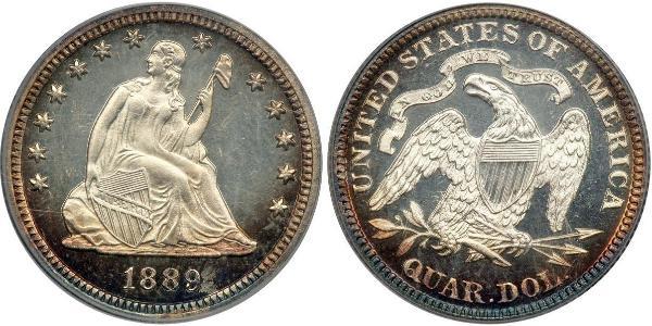 1/4 Долар / 25 Цент США (1776 - ) Срібло 