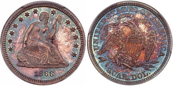 1/4 Долар / 25 Цент США (1776 - ) Срібло 