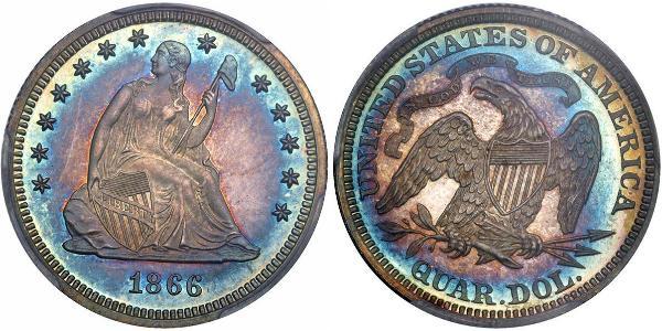 1/4 Долар / 25 Цент США (1776 - ) Срібло 