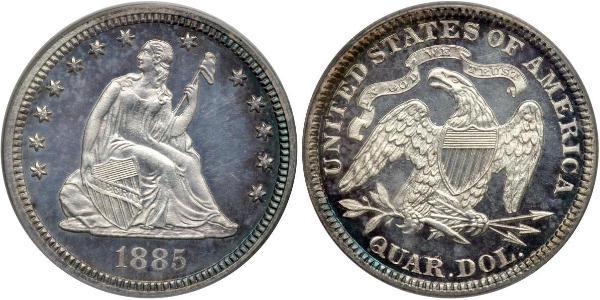 1/4 Долар / 25 Цент США (1776 - ) Срібло 