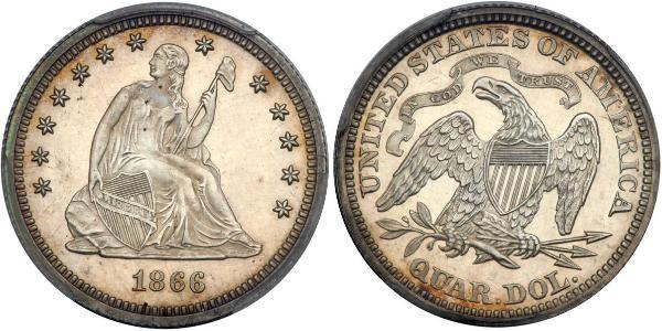 1/4 Долар / 25 Цент США (1776 - ) Срібло 