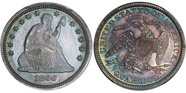 1/4 Долар / 25 Цент США (1776 - ) Срібло 
