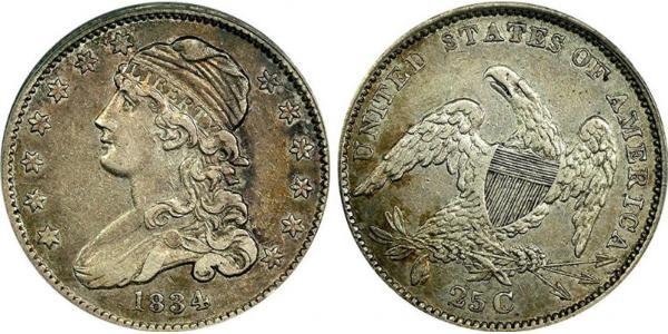 1/4 Долар / 25 Цент США (1776 - ) Срібло 