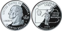 1/4 Доллар США (1776 - ) Серебро Джордж Вашингтон