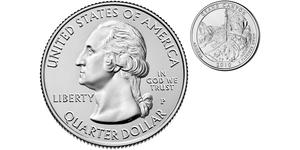 1/4 Доллар США (1776 - ) Серебро Джордж Вашингтон