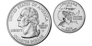 1/4 Доллар США (1776 - ) Серебро Джордж Вашингтон