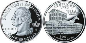 1/4 Доллар США (1776 - ) Серебро Джордж Вашингтон