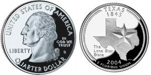 1/4 Доллар США (1776 - ) Серебро Джордж Вашингтон
