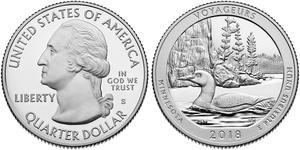 1/4 Доллар США (1776 - ) Серебро Джордж Вашингтон