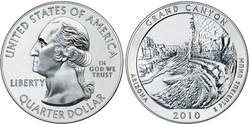 1/4 Доллар США (1776 - ) Серебро Джордж Вашингтон