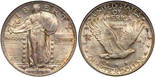 1/4 Доллар США (1776 - ) Серебро 