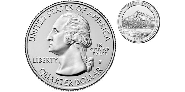 1/4 Доллар США (1776 - ) Серебро Джордж Вашингтон
