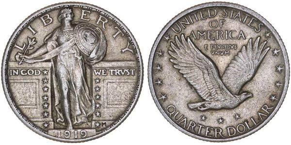 1/4 Доллар США (1776 - ) Серебро 