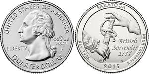 1/4 Доллар / 25 Цент США (1776 - ) Никель/Медь Джордж Вашингтон