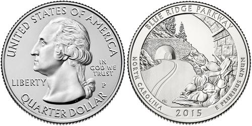 1/4 Доллар / 25 Цент США (1776 - ) Серебро Джордж Вашингтон