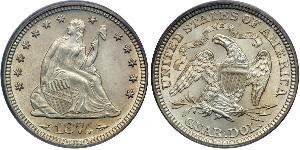 1/4 Доллар / 25 Цент США (1776 - ) Серебро/Медь 