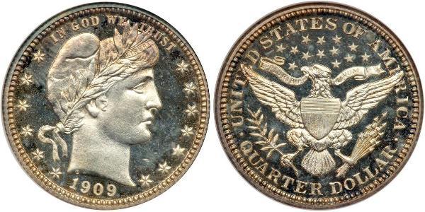 1/4 Доллар / 25 Цент США (1776 - ) Серебро/Медь 