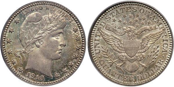 1/4 Доллар / 25 Цент США (1776 - ) Серебро/Медь 