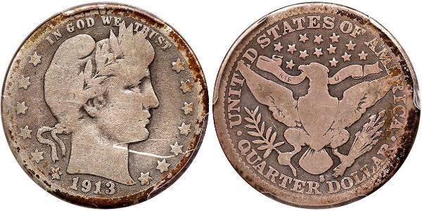 1/4 Доллар / 25 Цент США (1776 - ) Серебро/Медь 