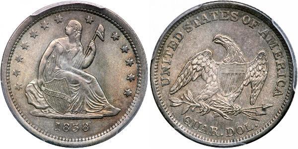 1/4 Доллар / 25 Цент США (1776 - ) Серебро/Медь 