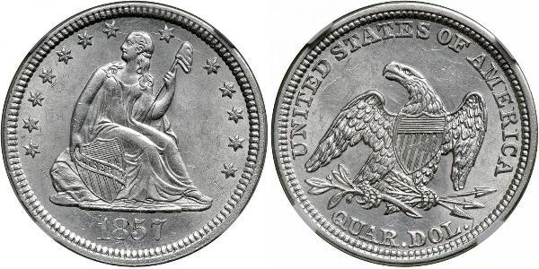 1/4 Доллар / 25 Цент США (1776 - ) Серебро/Медь 