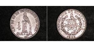 1/4 Кетцаль Республіка Ґватемала (1838 - ) Срібло 