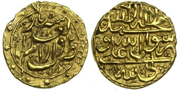 1/4 Мухр Иран / Династия Зендов (1750-1794) Золото Karim Khan Zand (1705- 1779)