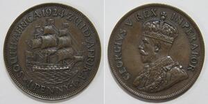 1/4 Пені Південно-Африканська Республіка Бронза Георг V (1865-1936)