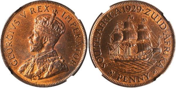 1/4 Пені Південно-Африканська Республіка Бронза Георг V (1865-1936)
