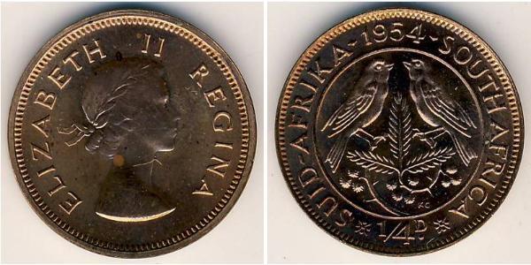1/4 Пені Південно-Африканська Республіка Бронза Єлизавета II (1926-2022)