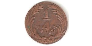 1/4 Реал Second Federal Republic of Mexico (1846 - 1863) Мідь 