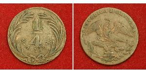 1/4 Реал Second Federal Republic of Mexico (1846 - 1863) Мідь 