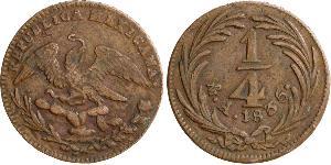 1/4 Реал Second Federal Republic of Mexico (1846 - 1863) Мідь 