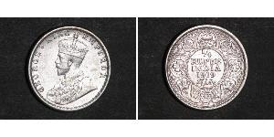 1/4 Рупия Британская Индия (1858-1947) Серебро Георг V (1865-1936)