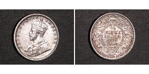 1/4 Рупия Британская Индия (1858-1947) Серебро Георг V (1865-1936)