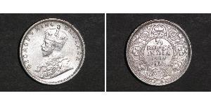 1/4 Рупия Британская Индия (1858-1947) Серебро Георг V (1865-1936)