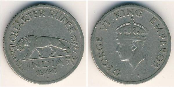 1/4 Рупія Британська Індія (1858-1947) Нікель 