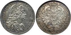 1/4 Талер Австрия Серебро Карл VI император Св. Римской империи (1685-1740)